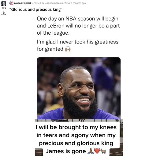 lebron james glazing copypasta.